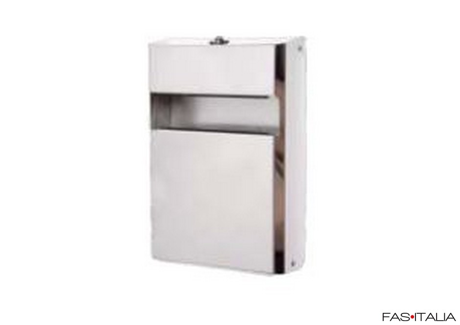 Dispenser copritavoletta wc acciaio colorato