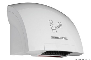 Asciugamani automatico in ABS bianco 2300 W