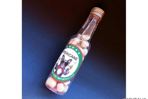 Bottiglia biscottini per cani 80 gr conf. 24 pz