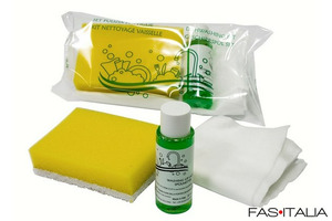 Kit pulizia per residence Welcome Kit conf. 100 pz
